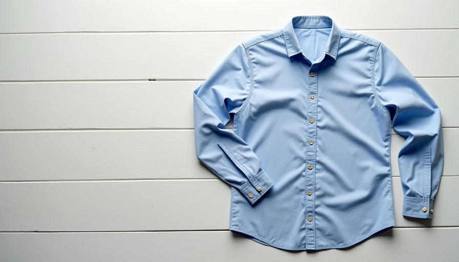 A clear visual guide demonstrating how to measure, cut, and pin a raw hemline on a thrifted cotton shirt.
