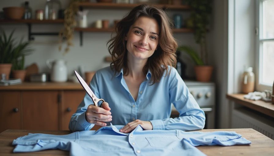 A $9 Men’s Shirt, a Pair of Scissors, and a Better Summer Top
