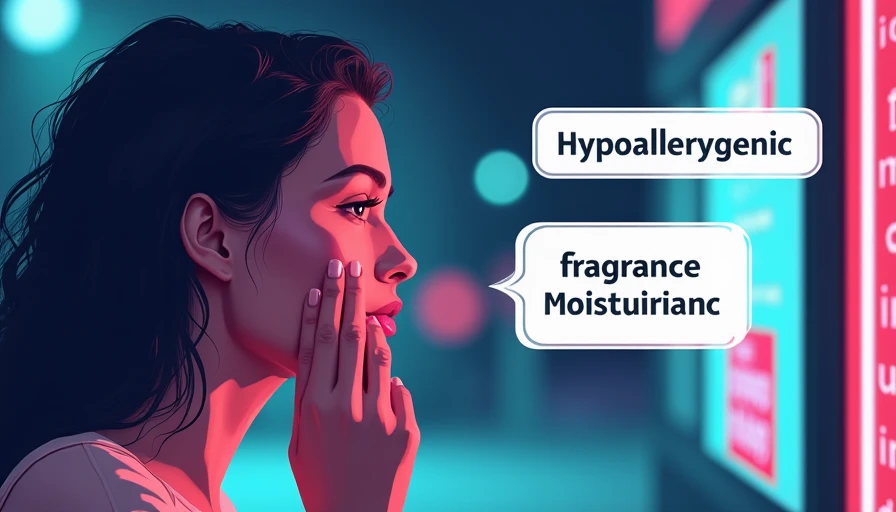 Visual context for fragrance free skincare