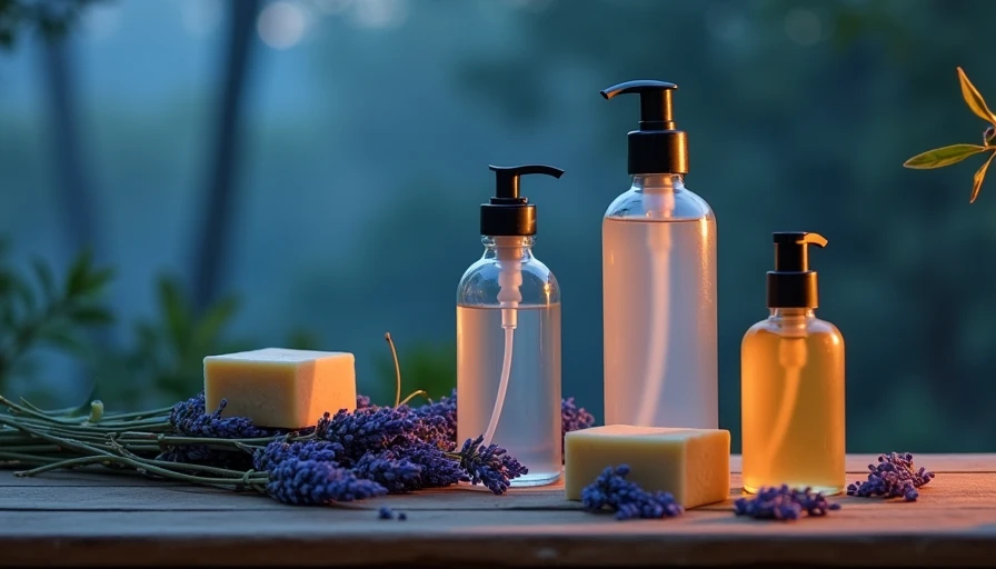 Visual context for zero waste skincare packaging