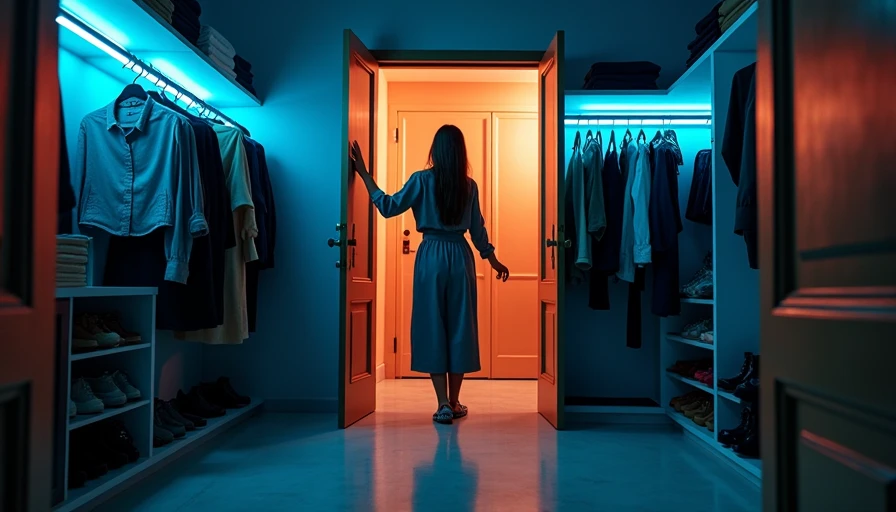 Visual context for small closet organization